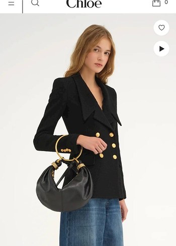 Small Bracelet Hobo bag in grained leather