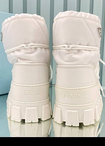 37 Beden beyaz Renk Prada Snow Ankle Boot