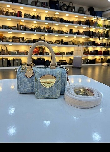 Beden mavi Renk Louis Vuitton Nano speedy