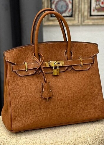  Beden kahverengi Renk Hermes Birkin Togo 30 ( Handmade )
