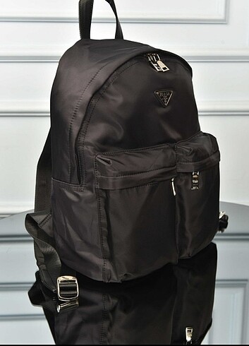  Beden siyah Renk PRADA - Re-Nylon and Saffiano Leather backpack
