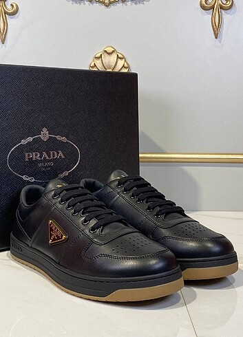 43 Beden siyah Renk Prada Downtown Nappa Sneakers