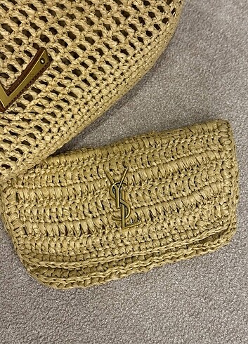  Beden ICARE IN RAFFIA NATUREL AND BROWN GOLD
