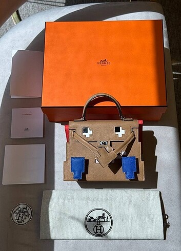  Beden çeşitli Renk Hermes Kelly Picto Doll Bag