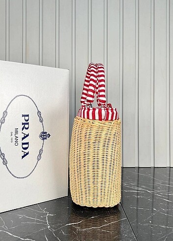 Prada Prada Cotton Wicker Bag