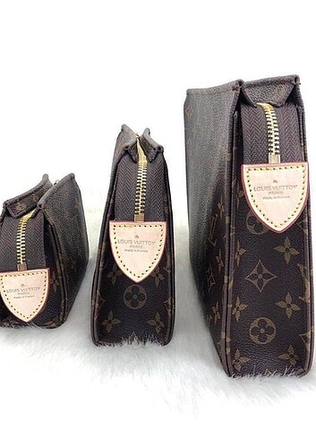 Louis Vuitton Louis Vuitton Toiletry Pouch 26, 19, ve 15 cm 3lü set