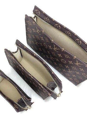  Beden Louis Vuitton Toiletry Pouch 26, 19, ve 15 cm 3lü set