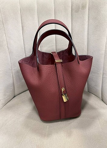 Beden kahverengi Renk Hermes Picotin Handmade