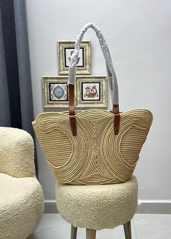 CELINE CLASSIC PANIER SMALL BRAIDED TRIOMPHE