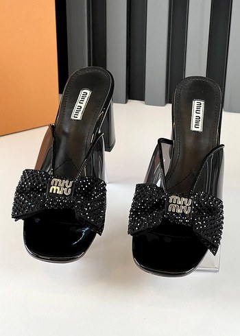 Miu Miu Satin bow sandals