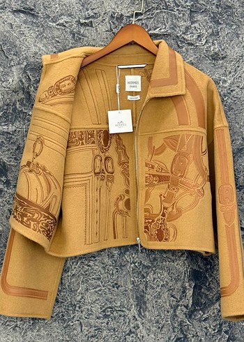 Hermes Embroidered Cropped Jacket