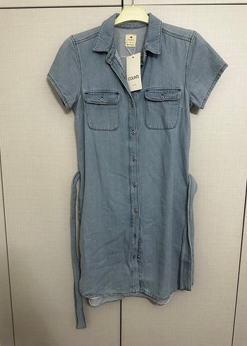 Colin's Colins Marka Rahat Ve Sik Acik Mavi Denim Elbise