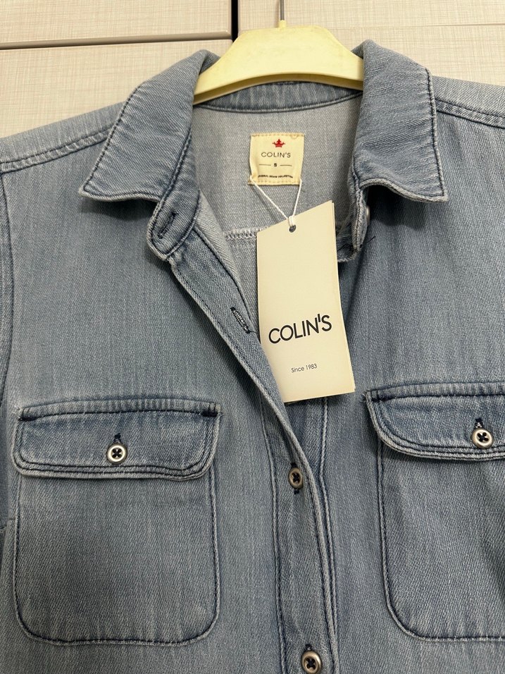 Colins Marka Rahat ve Şık Açık Mavi Denim Elbise — görsel 3/5