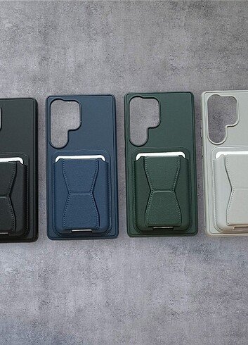 Samsung S25 Ultra Kartlık Standlı Kılıf 