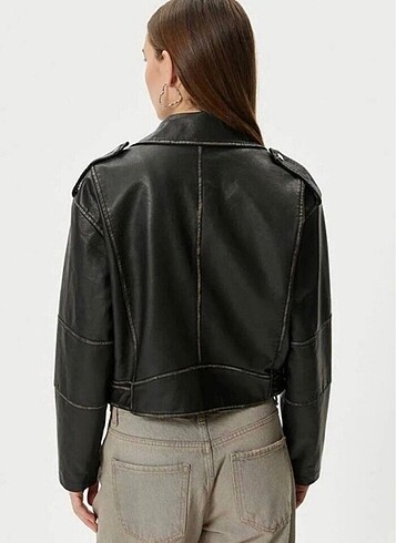 s Beden Pull and bear deri ceket