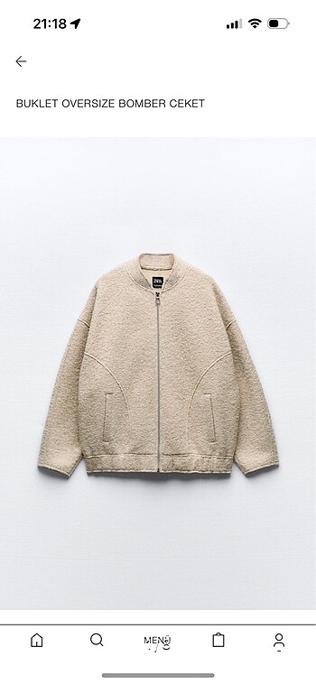 Zara bomber ceket