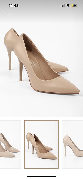 Diğer Bej stiletto