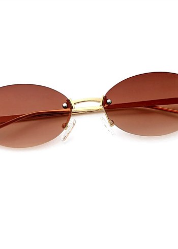 Miu Miu Minimal Oval Kahverengi Gunes Gozlugu