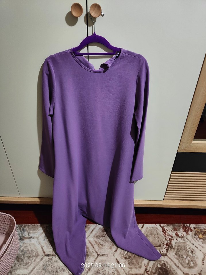 Mor tesettür tunik Barrels and oil M 38 Beden - Görsel 3