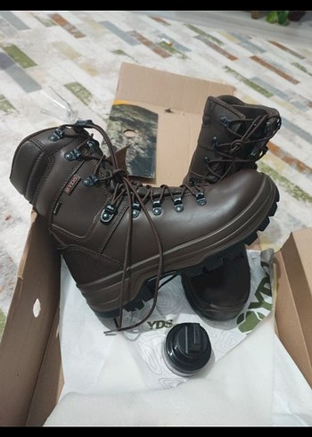 Kahverengi Kamuflaj Desenli Deri Erkek Bot - Görsel 2