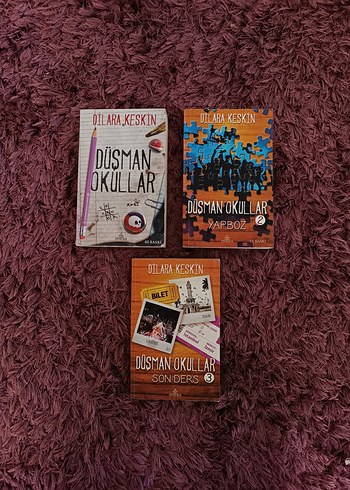 Dilara Keskin - Düşman Okullar Serisi 3 Kitap (İmzalı)