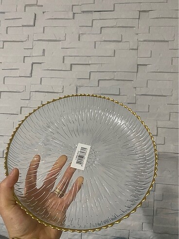 Diğer Servis tabağı gold detaylı