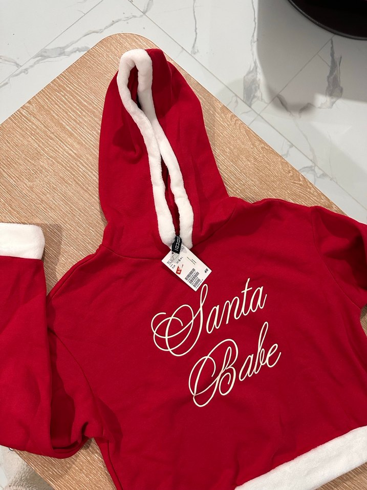 Kırmızı Kapüşonlu Mini Sweatshirt - Görsel 2