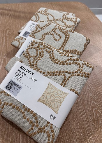 İkea Bohem Tarzı Bej Baskılı Kırlent Kılıfı - Görsel 2