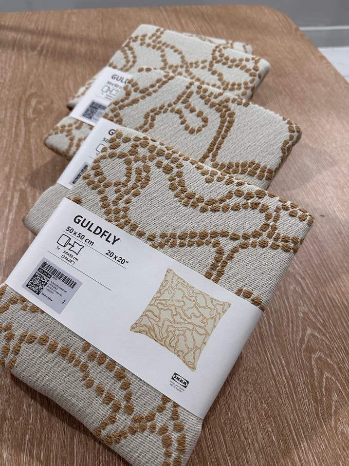 İkea Bohem Tarzı Bej Baskılı Kırlent Kılıfı - Görsel 2