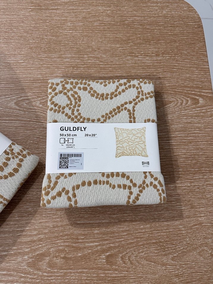 İkea Bohem Tarzı Bej Baskılı Kırlent Kılıfı - Görsel 3