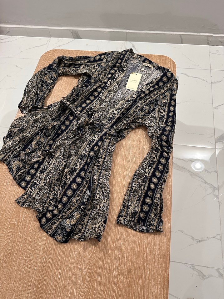 Bohem Tarzı Kuşaklı Uzun Desenli - Görsel 3