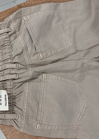 Bej Kadın Midi Boy Pamuklu Jean - Görsel 3