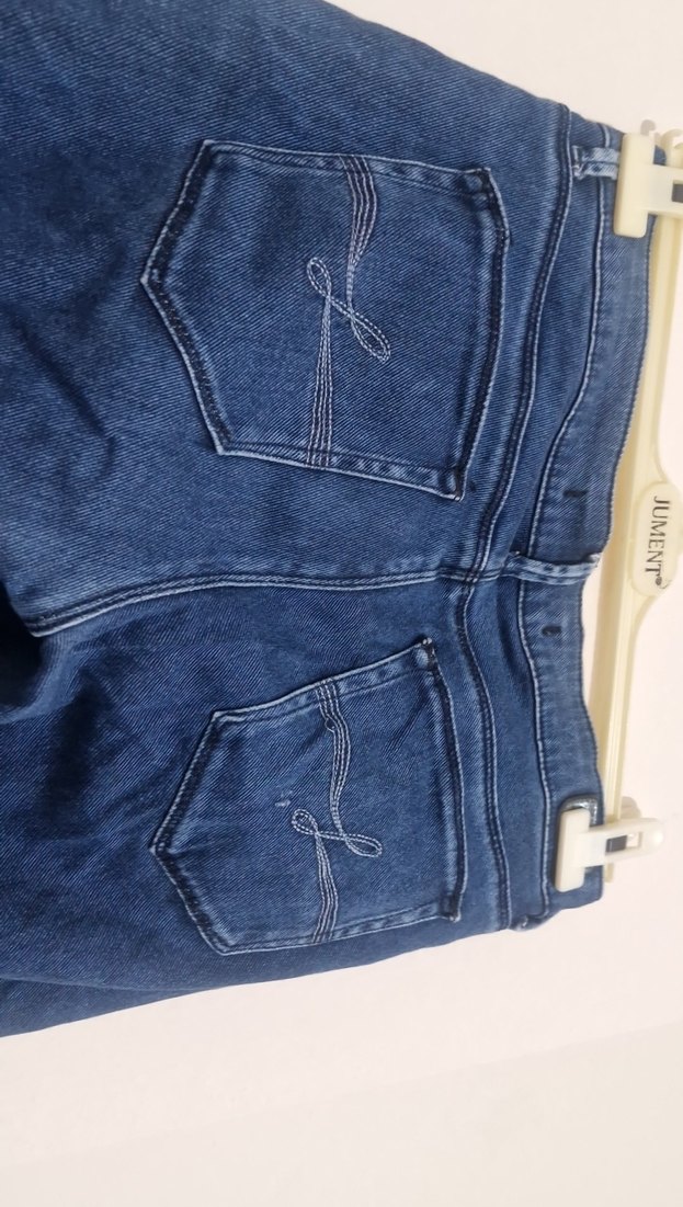 Koyu Mavi Dar Kesim Denim Jean — görsel 3/5