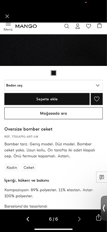 Mango Mango bomber ceket