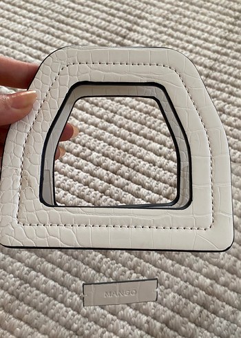 Şeffaf Gri Beyaz Kadın El Çantası - Görsel 2