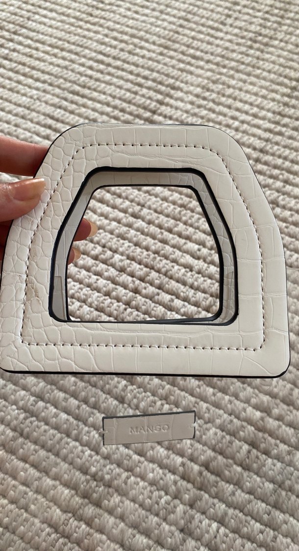 Şeffaf Gri Beyaz Kadın El Çantası - Görsel 2