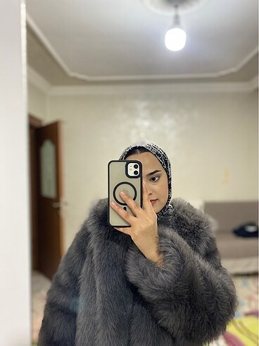 universal Beden gri Renk Bayan kürk