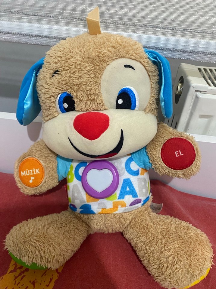 Renkli Müzikli Eğitici Peluş Köpek - Görsel 2