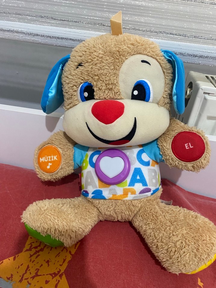 Renkli Müzikli Eğitici Peluş Köpek - Görsel 3