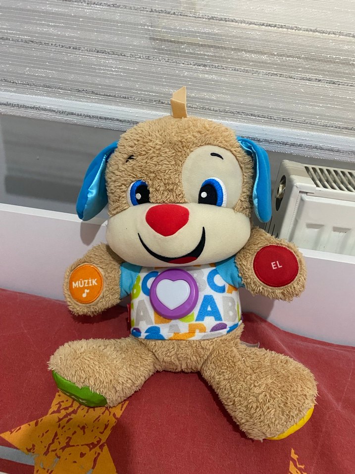 Renkli Müzikli Eğitici Peluş Köpek - Görsel 4