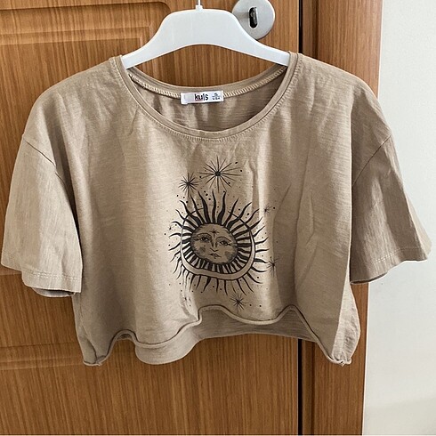 Baskılı Crop Tshirt