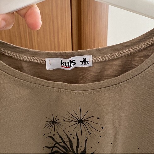 s Beden Baskılı Crop Tshirt