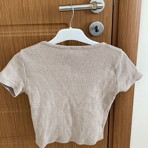Diğer Bej Crop Tişört