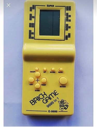  Beden Renk Sarı gameboy tetris nostajik oyuncak