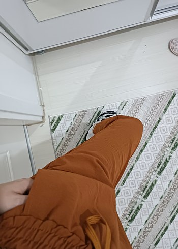 Kiremit Rahat Kesim Kadın Boyfriend Pantolon - Görsel 4