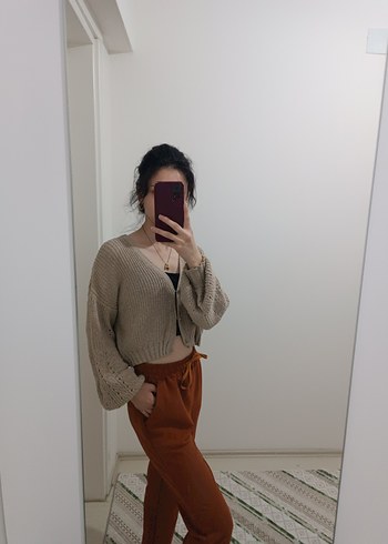 Kiremit Rahat Kesim Kadın Boyfriend Pantolon - Görsel 3