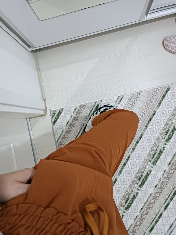 Kiremit Rahat Kesim Kadın Boyfriend Pantolon - Görsel 4