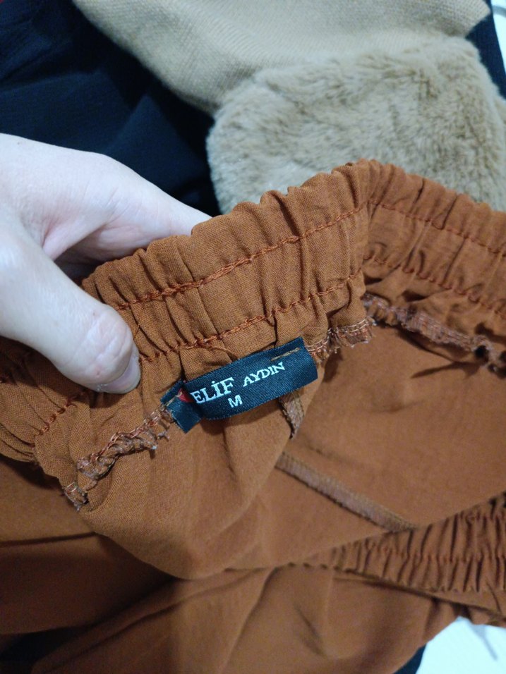 Kiremit Rahat Kesim Kadın Boyfriend Pantolon - Görsel 5