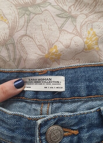 s Beden mavi Renk ZARA Geniş Paça Kot Pantolon