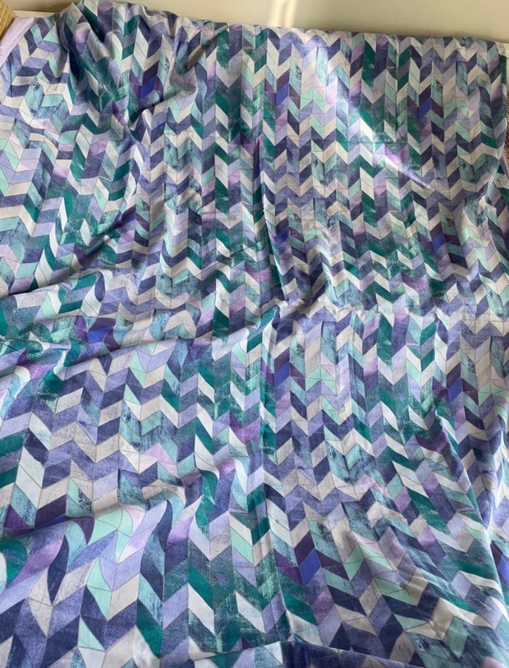 Mor Tonlarda Pastel Batik Desenli Nevresim Takımı - Görsel 3